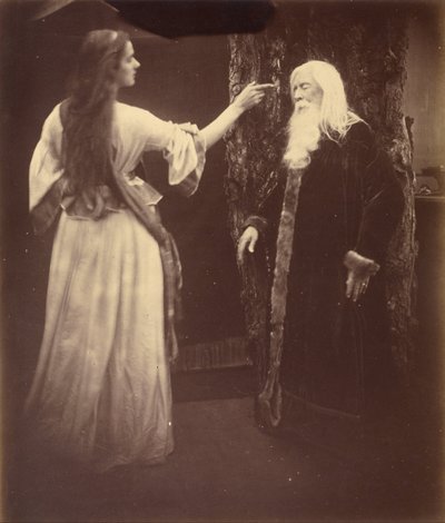 Vivien and Merlin by Julia Margaret Cameron